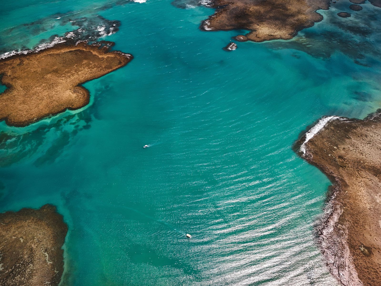 Aerial view of the coast and inlets we cover